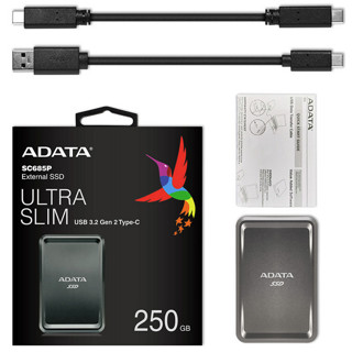 ADATA 威刚 SC685P USB 3.2 移动固态硬盘 Type-C 深空灰