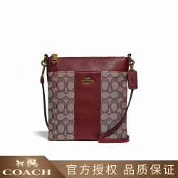 COACH 蔻驰 女士经典logo印花单肩斜挎包