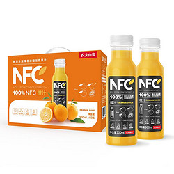 NONGFU SPRING 农夫山泉 NFC果汁饮料 NFC橙汁300ml*10瓶 礼盒（赠咖啡）