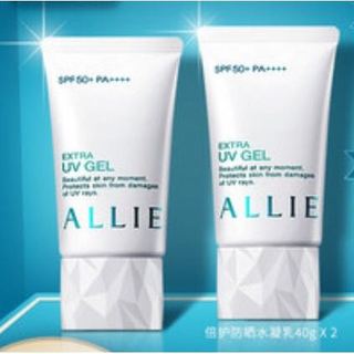 ALLIE 皑丽 防晒霜水凝乳40g*2女男隔离紫外线SPF50嘉娜宝日本(套装包含附件共2件)