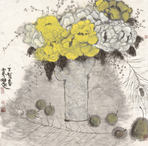 artron 雅昌 袁野《雅韵》 88*88cm装饰画 油画布