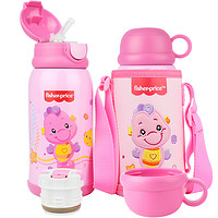 Fisher-Price 8158 兒童保溫杯 600ml 粉色