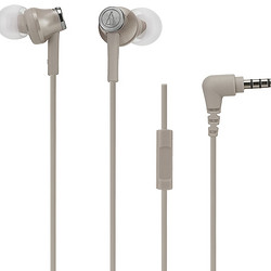 audio-technica 铁三角 ATH-CK350iS 通话版 入耳式有线耳机 棕色