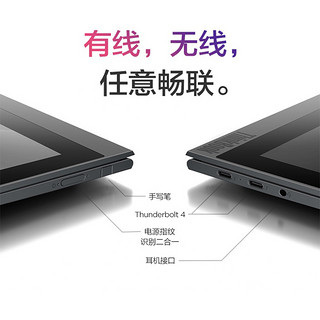 联想ThinkBook Plus Gen2代 双面触控轻薄本 英特尔Evo平台 13.3英寸高色域电子墨水屏笔记本电