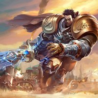 LEAGUE OF LEGENDS 英雄联盟 英雄皮肤 黄金骑士 盖伦