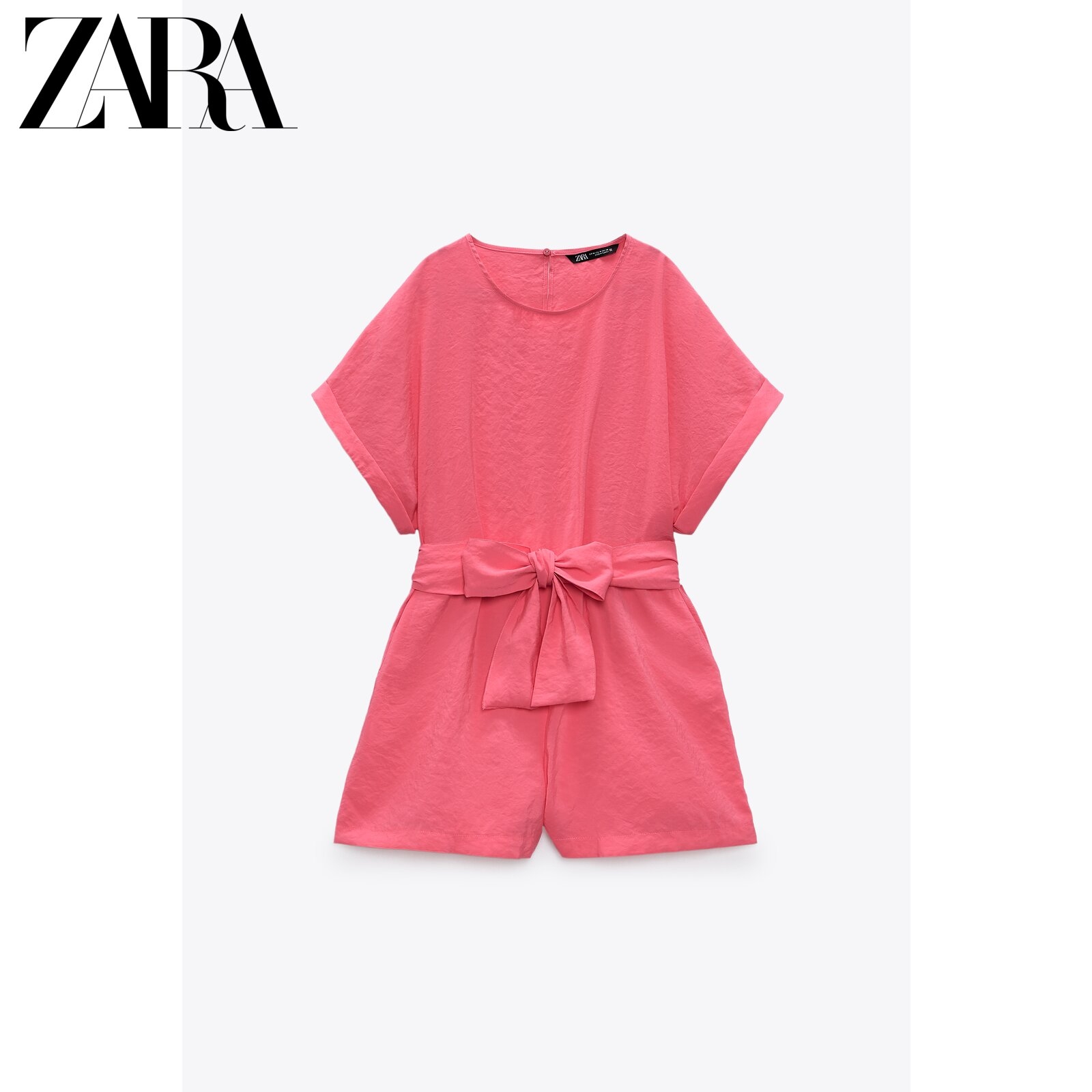 ZARA 01165137620 女装配腰带短款连体裤