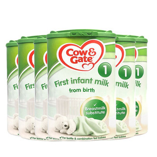 Cow&Gate 牛栏 经典系列 婴儿奶粉 英版 1段 800g*6罐