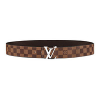 LOUIS VUITTON 路易威登 LV INITIALES 40系列 毫米双面腰带 M0212U BROWN 栗色