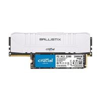 Crucial 英睿达 CT2000P2 NVME M.2 固态硬盘 2000GB+BL8G32 3200MHz 台式机内存 8GB