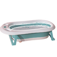 十月结晶 儿童可折叠浴盆3件套 浴盆+浴垫+浴网