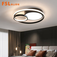 FSL 佛山照明 吸顶灯LED卧室灯北欧后现代铁艺灯具双色调光FAX50421/36W圆