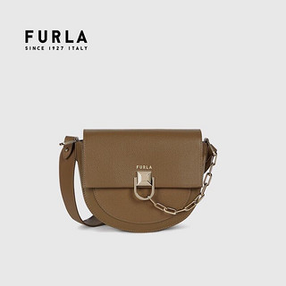 FURLA 芙拉 21SS春夏 奢侈品 MISS MIMI系列迷你号女士古铜色圆底单肩斜挎包