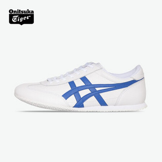 Onitsuka Tiger鬼塚虎男女款舒适透气运动休闲鞋MACHU RACER 1183B770 白色/蓝色 40