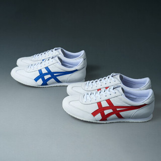 Onitsuka Tiger鬼塚虎男女款舒适透气运动休闲鞋MACHU RACER 1183B770 白色/蓝色 40