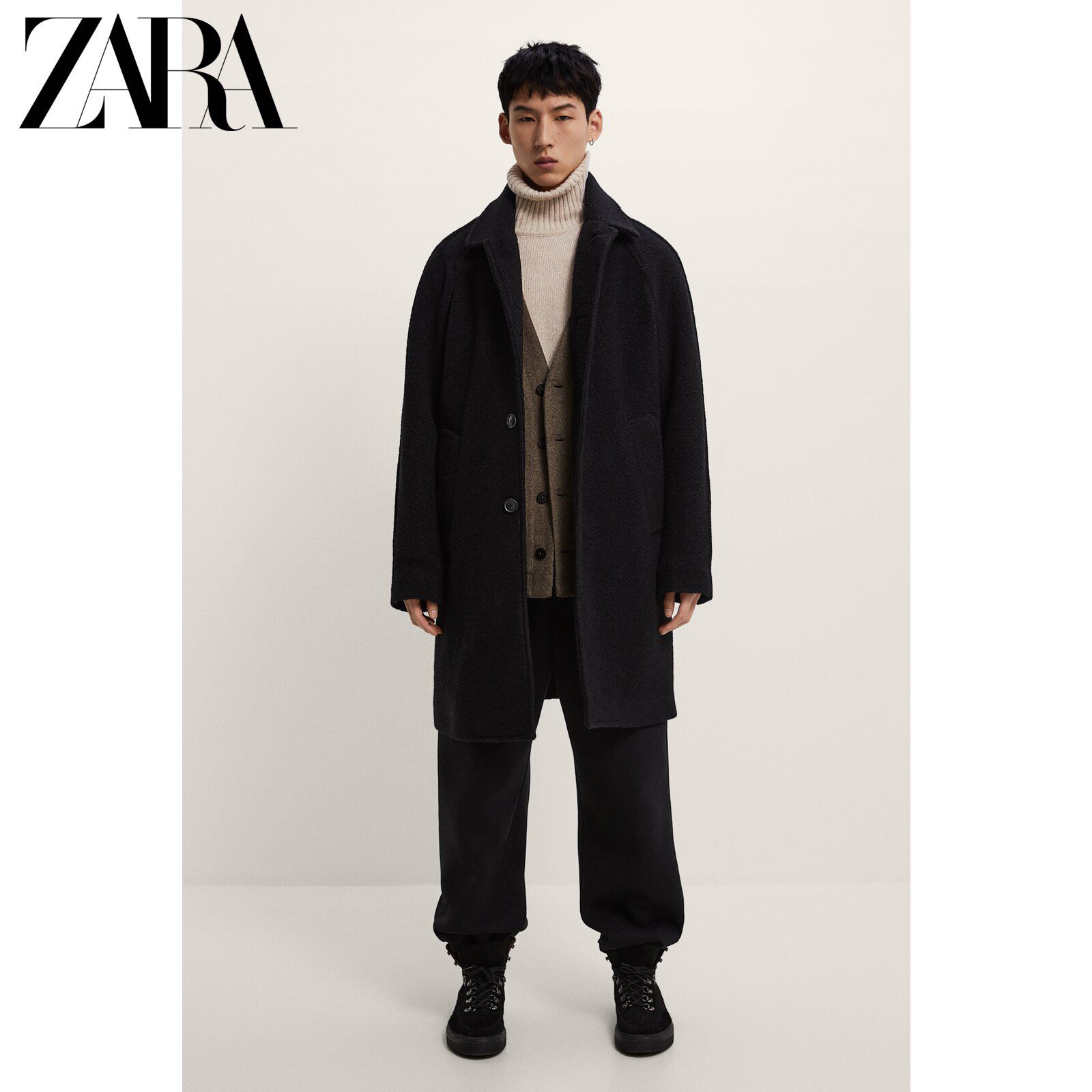 ZARA 04046180737 男士毛衣针织开衫