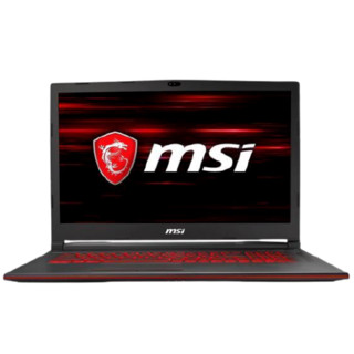 MSI 微星 冲锋坦克GL73 17.3英寸 游戏本 黑色(酷睿i5-9300H、GTX 1050Ti 4G、8GB、256GB SSD、1080P、60Hz)