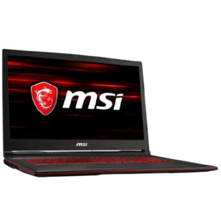 MSI 微星 冲锋坦克GL73 17.3英寸 游戏本 黑色(酷睿i5-9300H、GTX 1050Ti 4G、8GB、256GB SSD、1080P、60Hz)