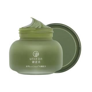 UNIFON 御泥坊 绿豆泥浆面膜深层清洁控油收缩毛孔去黑头粉刺泥膜涂抹面膜（100g）