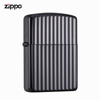 美国进口之宝（ZIPPO）防风煤油打火机不含油 盔甲黑钛金-深海 品牌直供原装正版