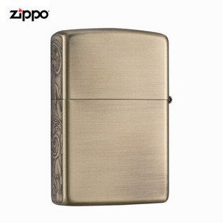 美国进口之宝（ZIPPO）防风煤油打火机不含油 侧边蔓藤花-铜色 品牌直供原装正版