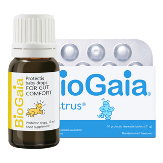 BioGaia 拜奥 婴幼儿益生菌滴液 经典版 10ml+咀嚼片