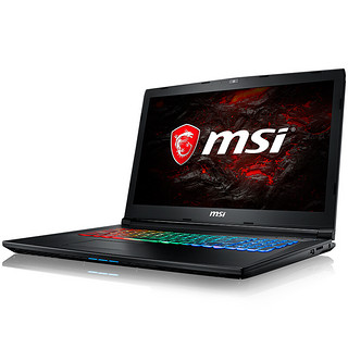 MSI 微星 GP72MVR 7RFX-835CN 17.3英寸 游戏本 黑色(酷睿i7-7700HQ、GTX 1060 6G、16GB、256GB SSD+1TB HDD、1080P）