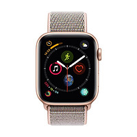 Apple 苹果 Watch Series 4 GPS款 智能手表 44mm 金色铝金属表壳 粉砂色回环式运动表带 (GPS)