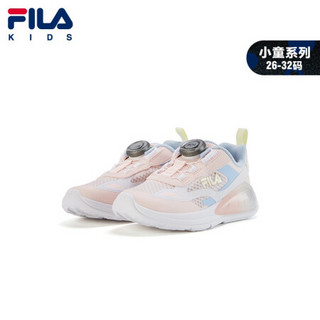 FILA KIDS斐乐童鞋儿童训练鞋2021夏新款男女童小童网面跑步鞋潮 珍珠红/天空蓝-PK-K14G132420F 30码/内长18.5cm