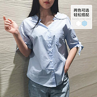 Semir 森马 13B039040242 女士短袖衬衫