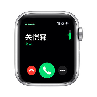 Apple 苹果 Watch Series 5 GPS+蜂窝款 智能手表 40mm 银色铝金属表壳 白色运动型表带 (GPS)