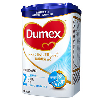 Dumex 多美滋 精确盈养心护+系列 较大婴儿奶粉 国行版 2段 900g