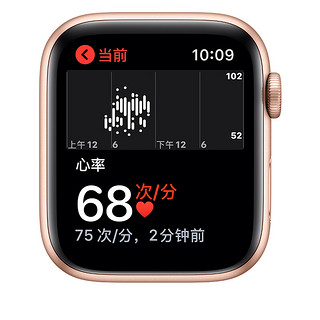 Apple 苹果 Watch Series 5 GPS+蜂窝款 智能手表 44mm 金色铝金属表壳 粉砂色运动型表带 (GPS）