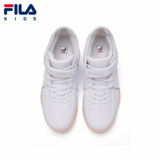 FILA KIDS斐乐童鞋女童篮球鞋2021新款时尚儿童中大童运动鞋子潮 斐乐白-WT 35码/内长22.0cm