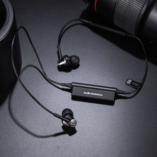 audio-technica 铁三角 ATH-CKR55BT 入耳式颈挂式动圈蓝牙耳机