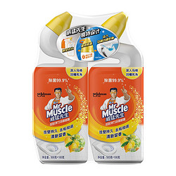Mr Muscle 威猛先生 洁厕灵 600g*2瓶 柠檬草香 洁厕剂 马桶清洁