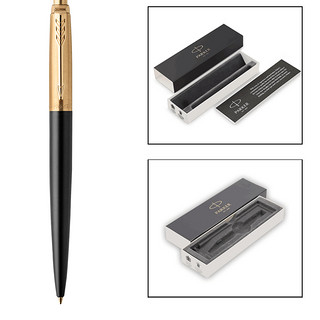 PARKER 派克 Jotter乔特系列 按动签字笔 邦德街黑金夹 0.55mm 单支装