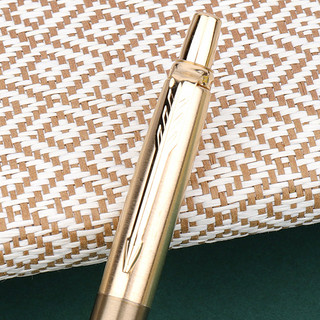 PARKER 派克 Jotter乔特系列 按动签字笔 西区拉丝镀金 0.55mm 单支装