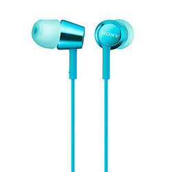 SONY 索尼 MDR-EX155AP 入耳式有线耳机 浅蓝色 L型