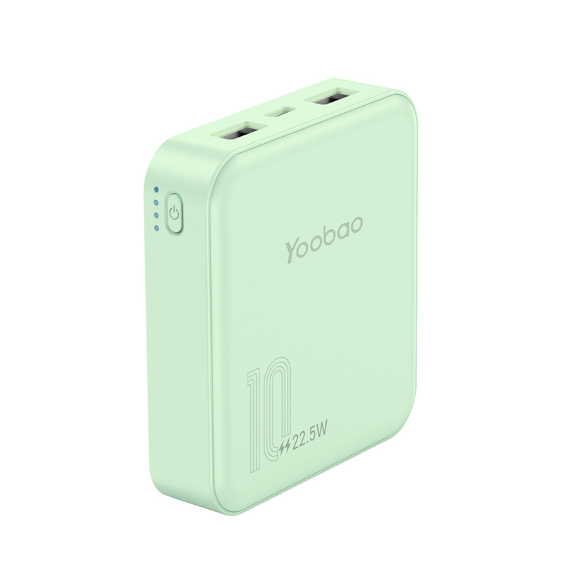 Yoobao 羽博 6024Q 移动电源 抹茶绿 10000mAh Type-C 22.5W