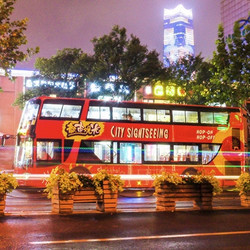 看尽浦东浦西两岸夜景！上海双层观光巴士夜景 成人票1张