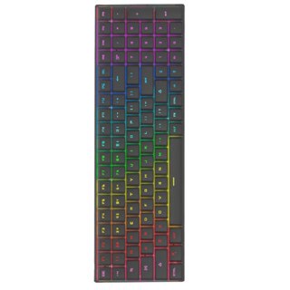 MOTOSPEED 摩豹 Darmoshark K1 100键 2.4G双模无线机械键盘 黑色 佳达隆G轴红轴 RGB