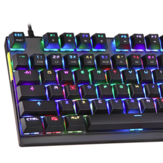 MOTOSPEED 摩豹 K82 87键 有线机械键盘 碳晶黑 高特青轴 RGB