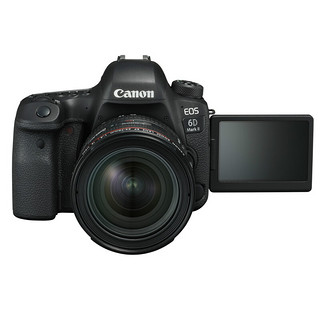 Canon 佳能 EOS 6D Mark II 全画幅 数码单反相机 黑色 EF-S 24-70mm F4.0 IS USM 变焦镜头 单镜头套机