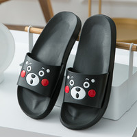 熊本熊凉拖鞋可爱卡通情侣夏居家用室内浴室防滑厚底耐磨