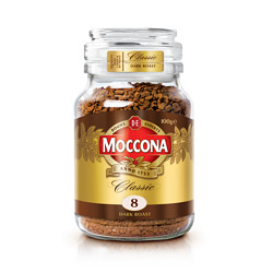 Moccona 摩可纳 moccona原装进口经典美式冻干纯黑咖啡香醇速溶咖啡粉3瓶装