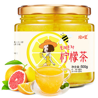京东PLUS会员：琼皇 蜂蜜柠檬茶500g/瓶 冲调饮品果汁酱韩国风味水果茶饮料