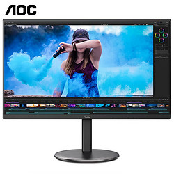 AOC 冠捷 显示器  27英寸4K超清 IPS屏 10.7亿色126%sRGB广色域 设计摄影电脑显示屏 双HDMI  U27V4