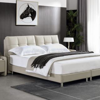 zuoyou 左右家私 dr029 北欧轻奢现代简约皮床 150*200cm