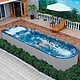 万事达无边际泳池endless pools别墅游泳池浴缸花园庭院8米游泳池