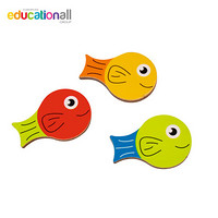 德国（Hape）贝乐多beleduc儿童早教益智玩具形状颜色配对拼图游戏小鱼对对碰 2岁+ B22860